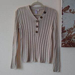 Franesca's Alya women's tan sweater small